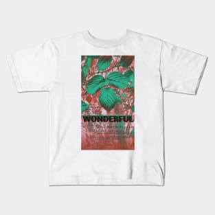 Scripted nature vintage Kids T-Shirt